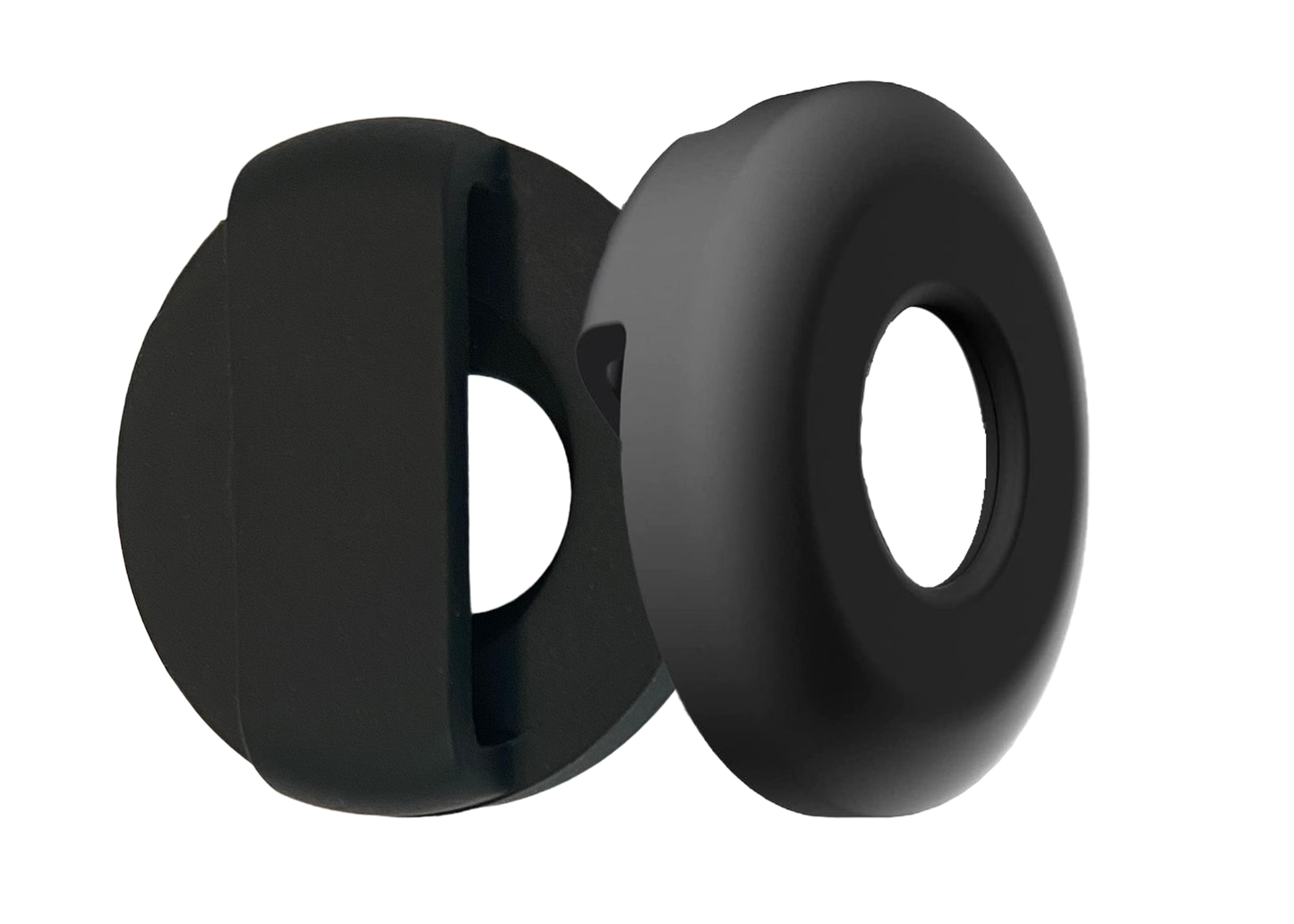 AirTag Holder for Dogs and Cats by Acme Basics, Silicone, Waterproof (Black)