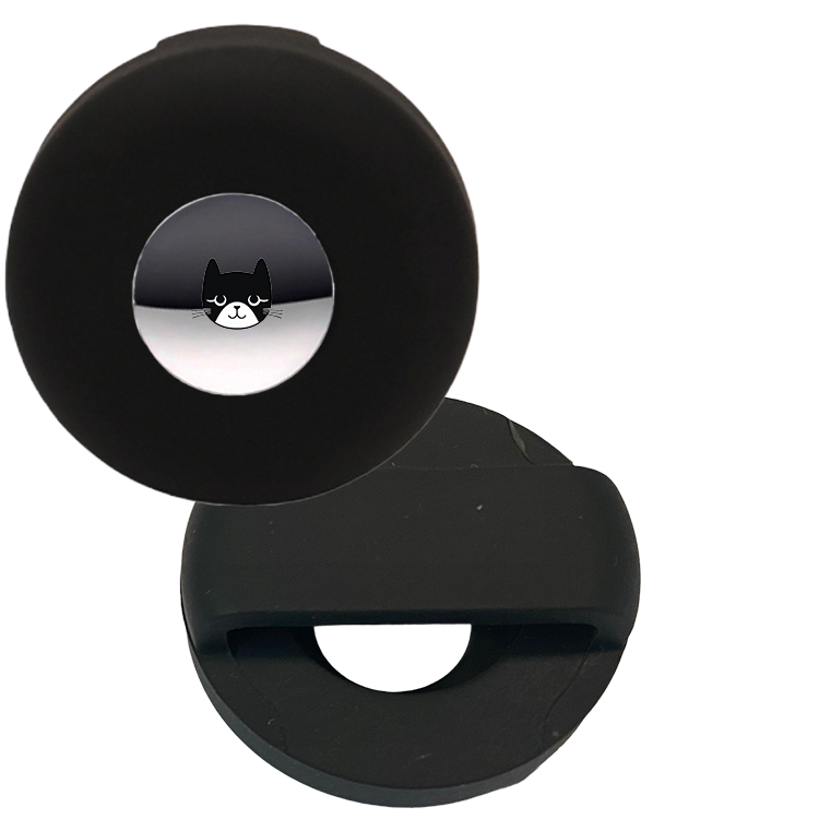 AirTag Holder for Dogs and Cats by Acme Basics, Silicone, Waterproof (Black)