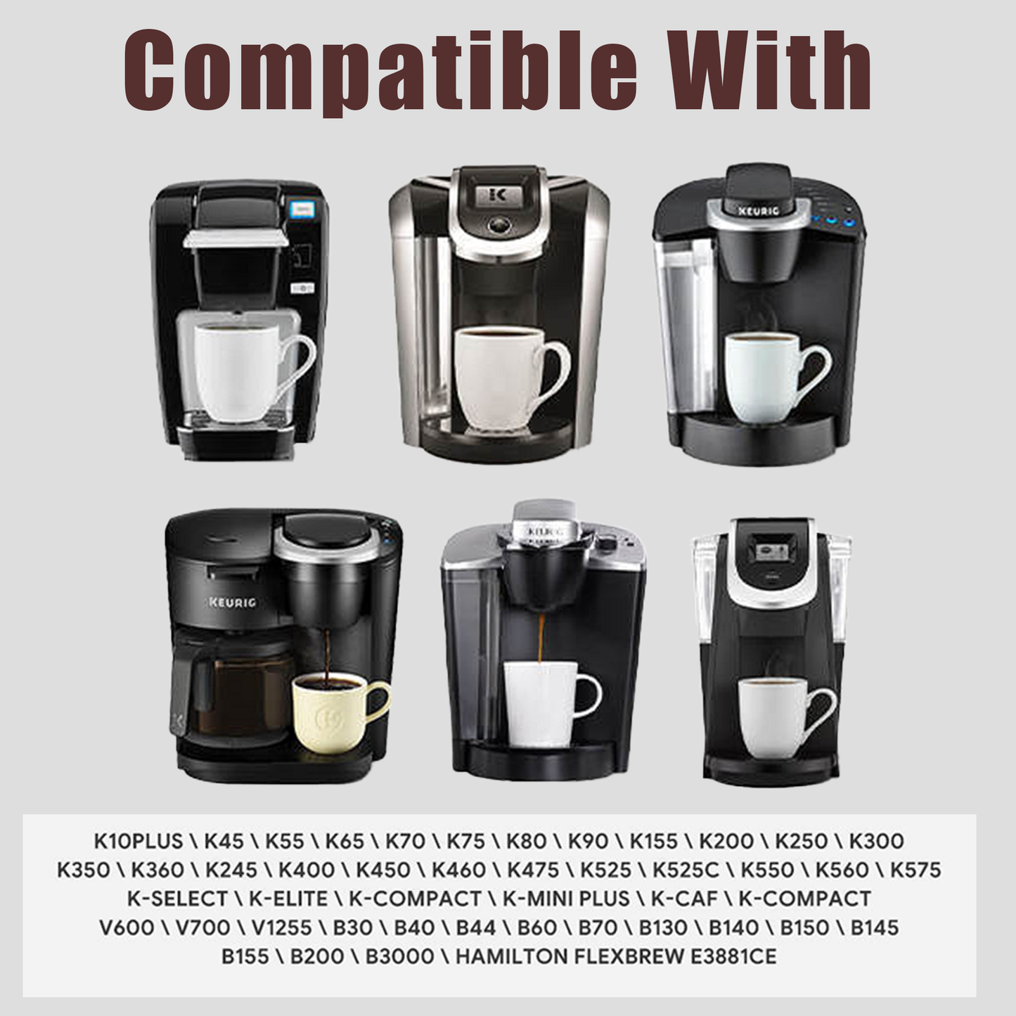 Reusable K Cup Coffee Filter for Keurig 1.0 & 2.0, Stainless Steel (2-Pack) NEW