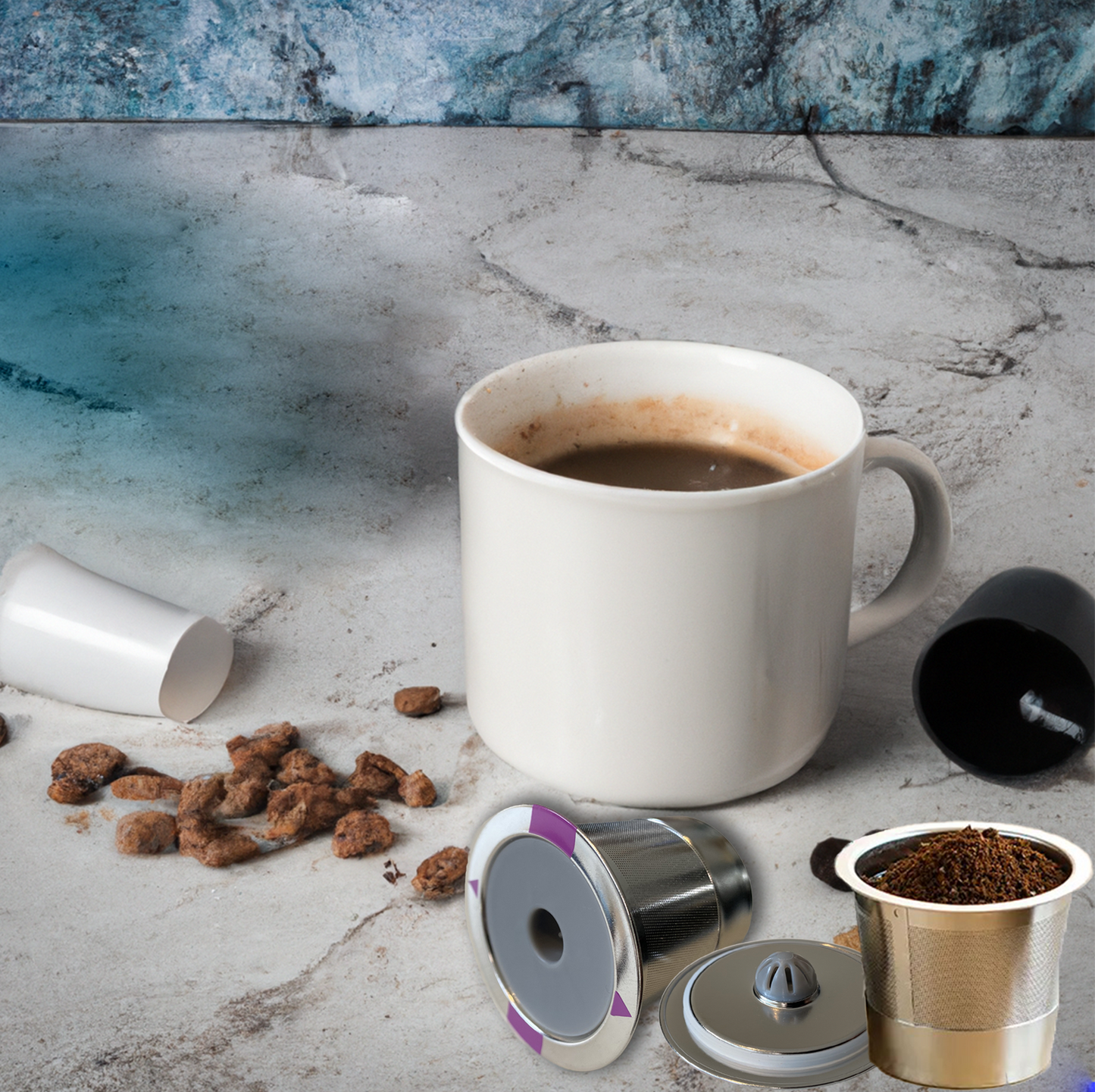 Reusable K Cups Coffee Pod Filters, Keurig 1.0 & 2.0 compatible stainless steel