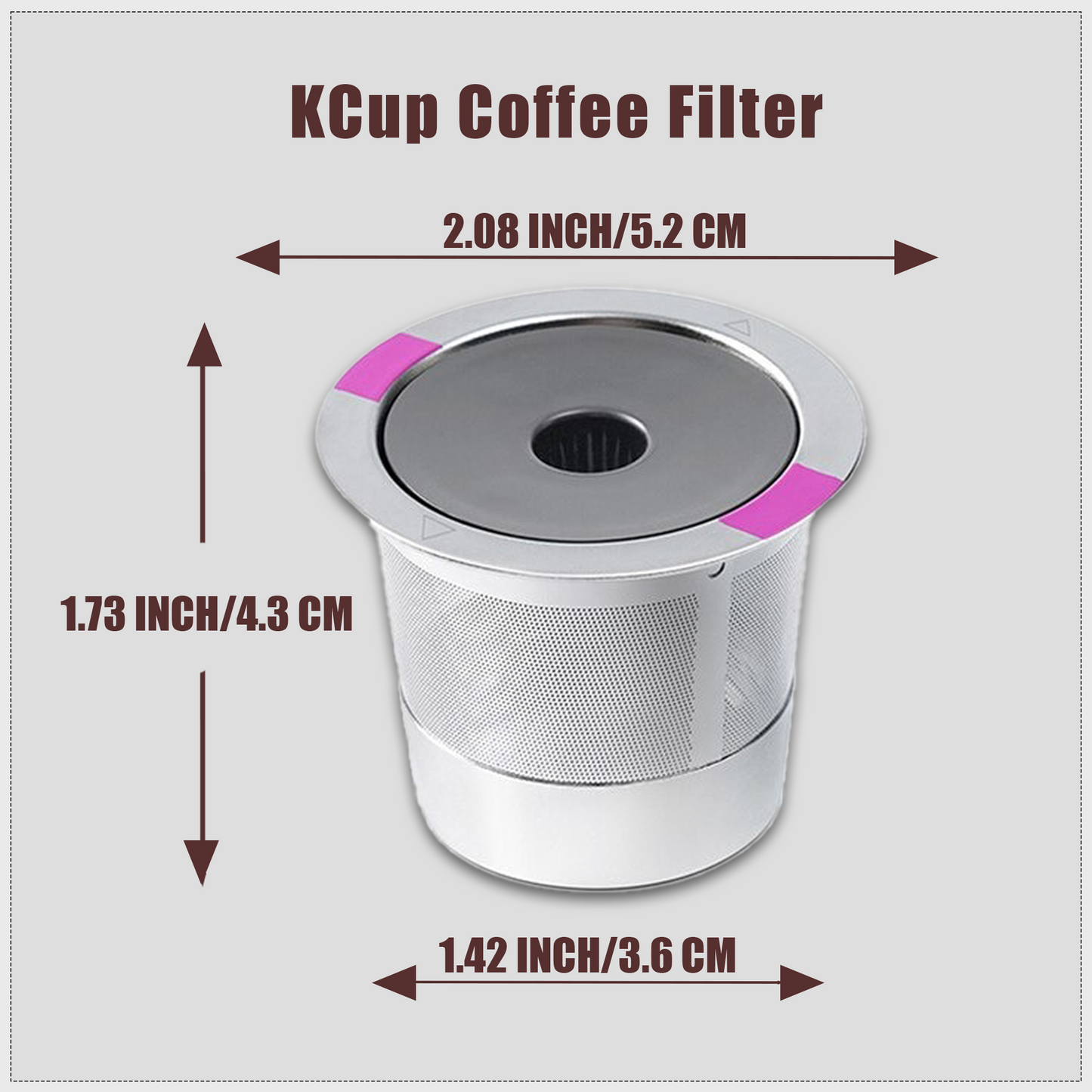 Reusable K Cups Coffee Pod Filters, Keurig 1.0 & 2.0 compatible stainless steel