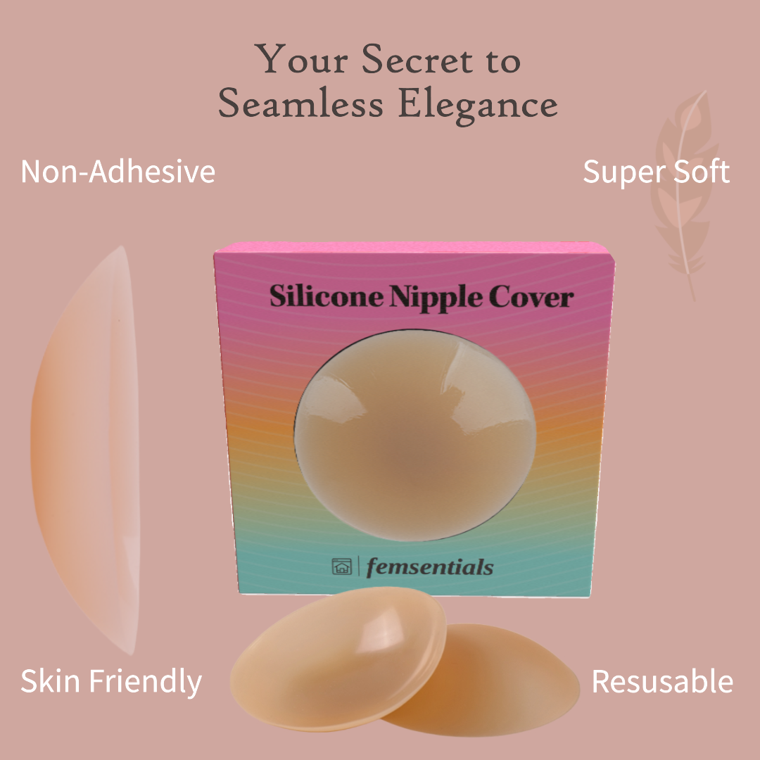 Nipple Cover Pasties by femsentials. Soft Gentle Reusable Waterproof & Self Adhesive