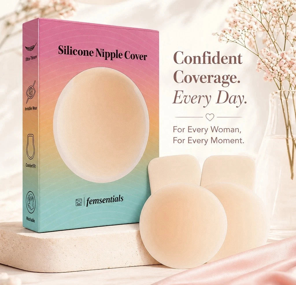 Femsentials reusable adhesive silicone nipple covers